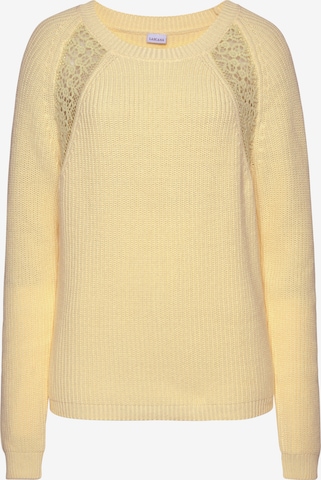 LASCANA Sweater in Yellow