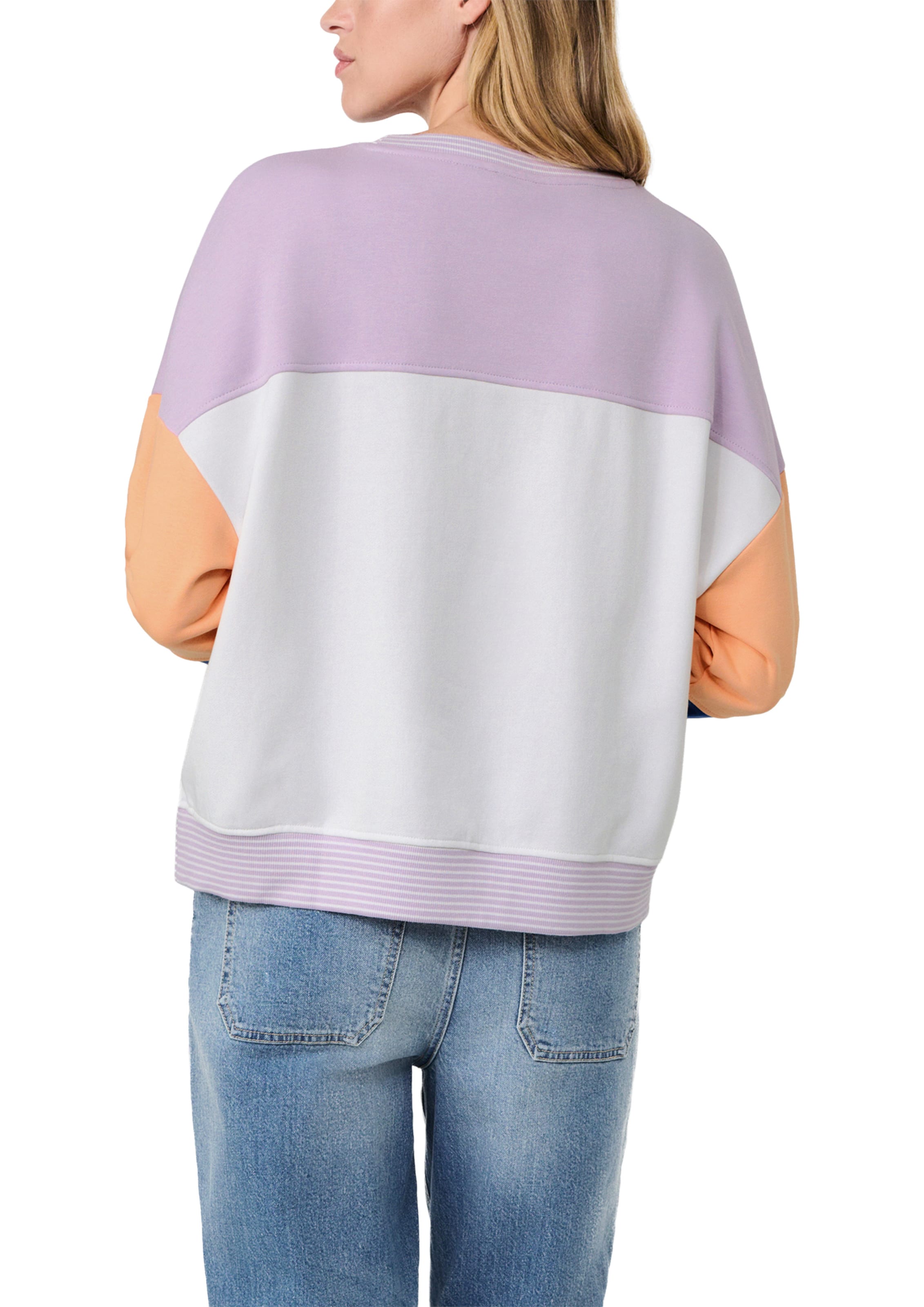 s.Oliver Sweatshirt 'Vintage' in Lila