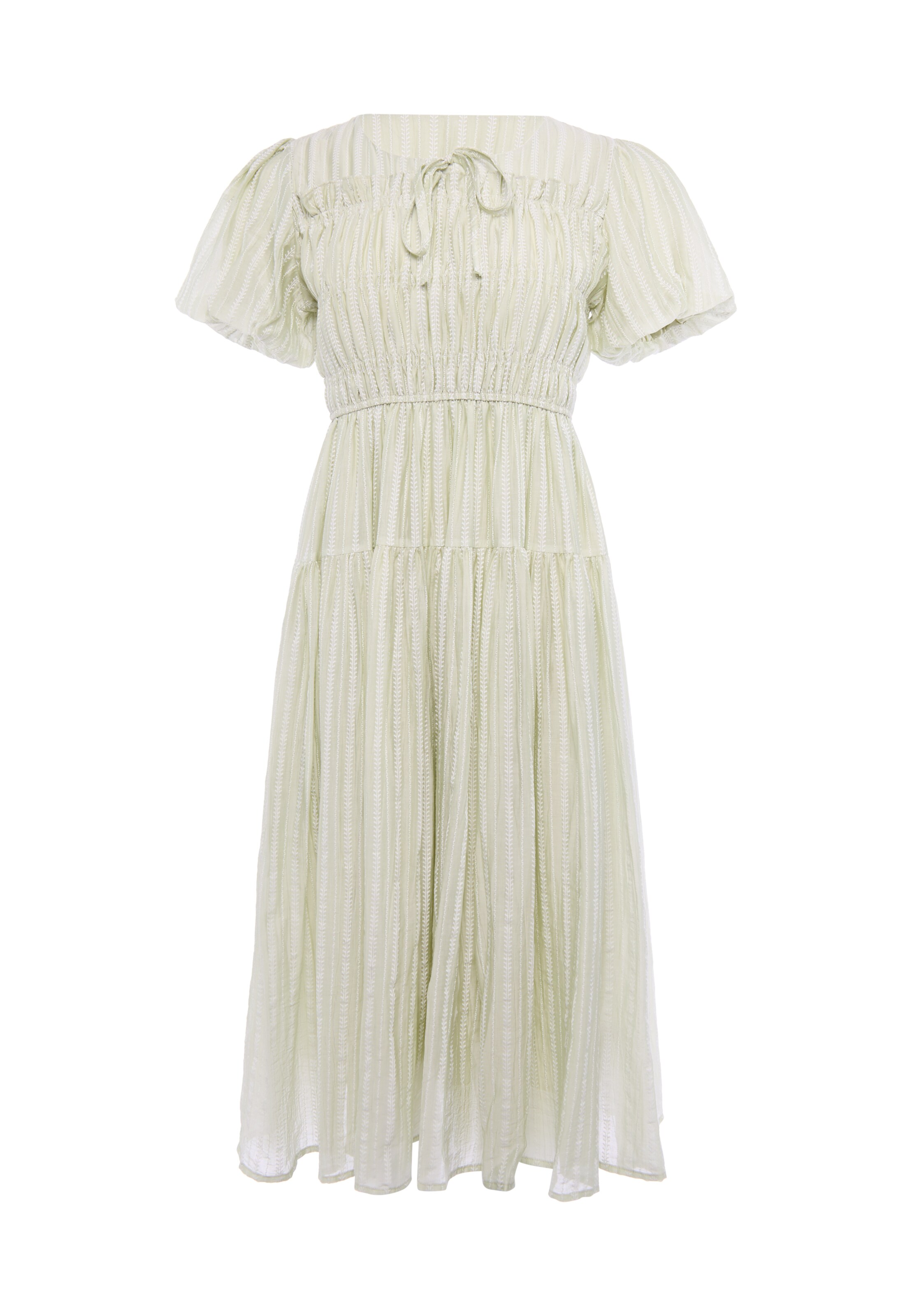 faina - Vestido en verde: frente
