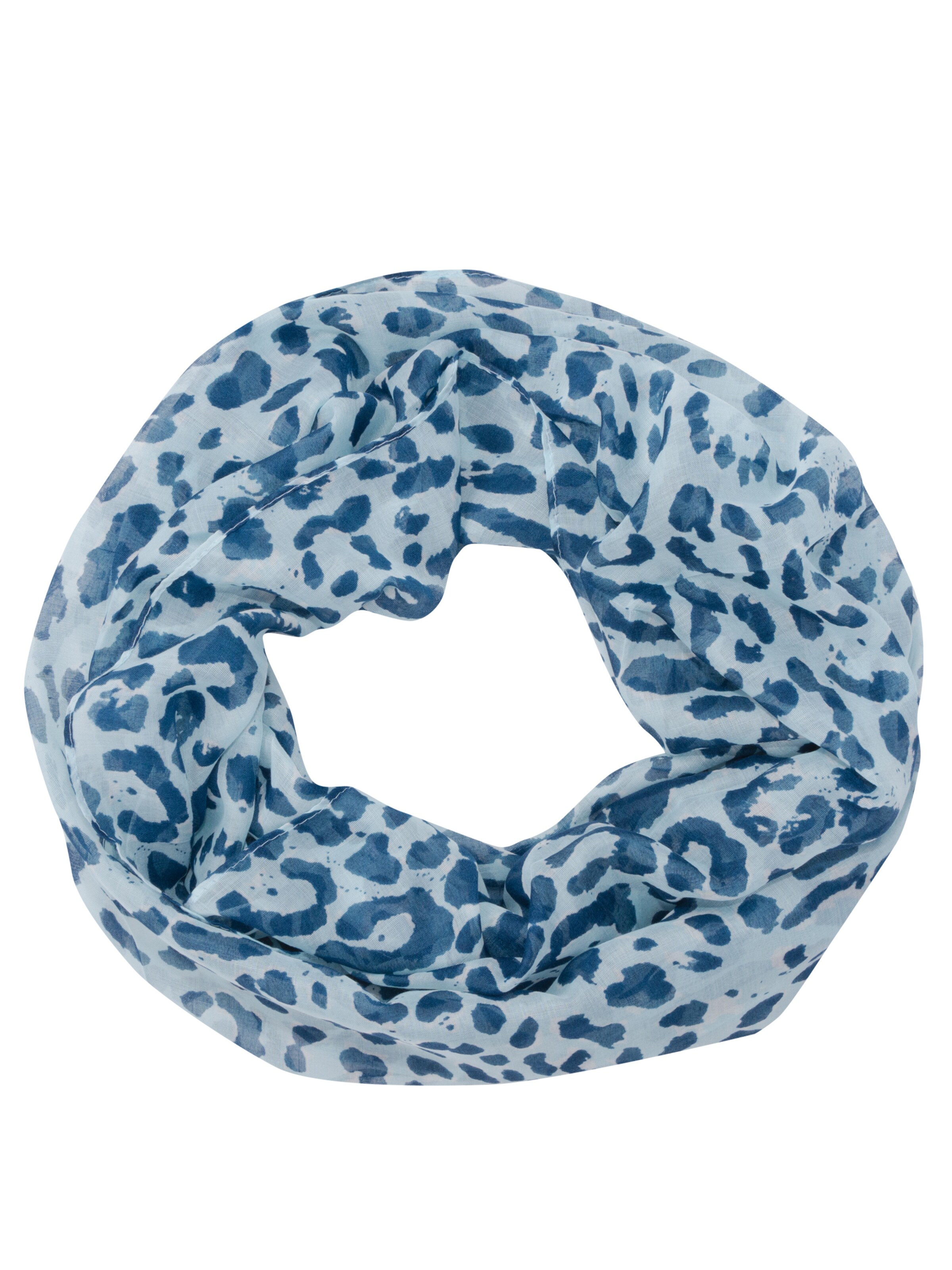 Seasons of April Schlauchschal 'Kiwi' in Blau: Vorderseite