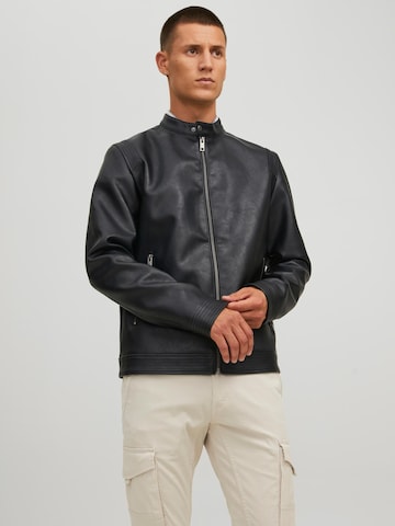 JACK & JONES Between-Season Jacket 'Rocky' in Black: front