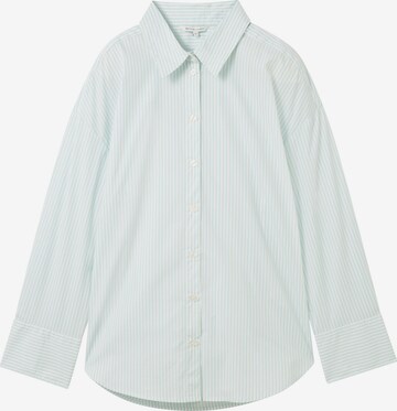 TOM TAILOR DENIM Blouse in Groen: voorkant