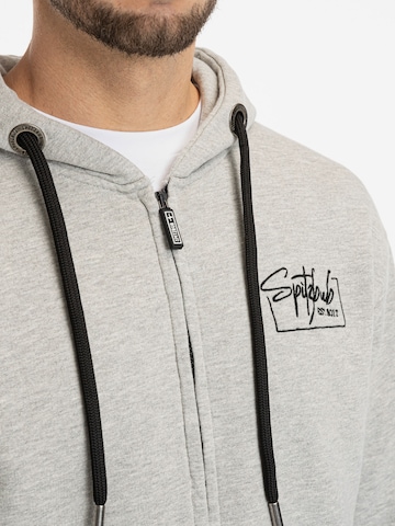 SPITZBUB Zip-Up Hoodie ' Valentin ' in Grey