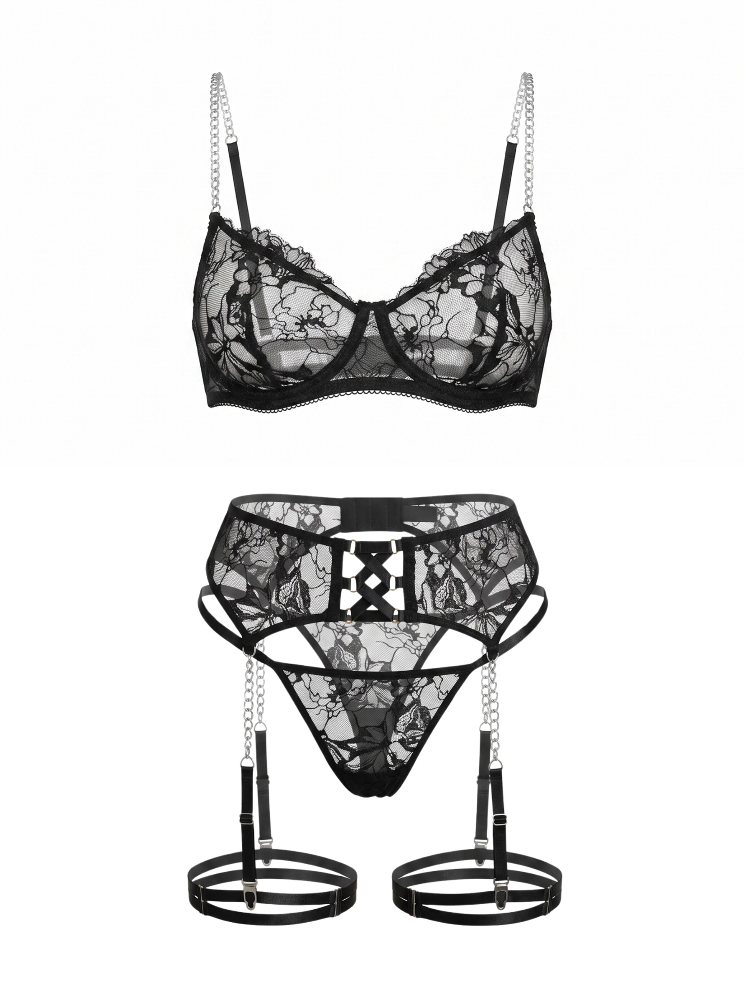 Orchibelle Underwear Sets 'Aitana' in 75 in Black, Item view