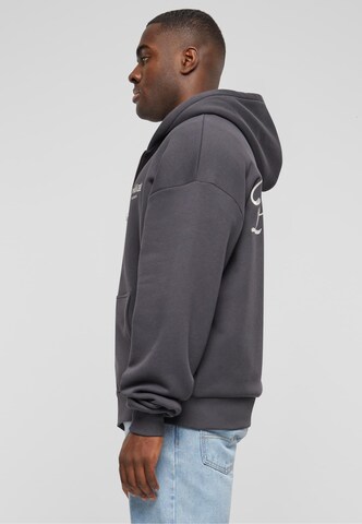 Prohibited Zip-Up Hoodie in Grey