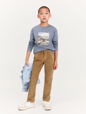 MANGO KIDS Shirt 'STEP' in Blauw: voorkant