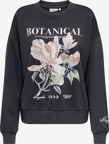 ONLYSweater majica 'ONLFLEUR' - siva boja: prednji dio