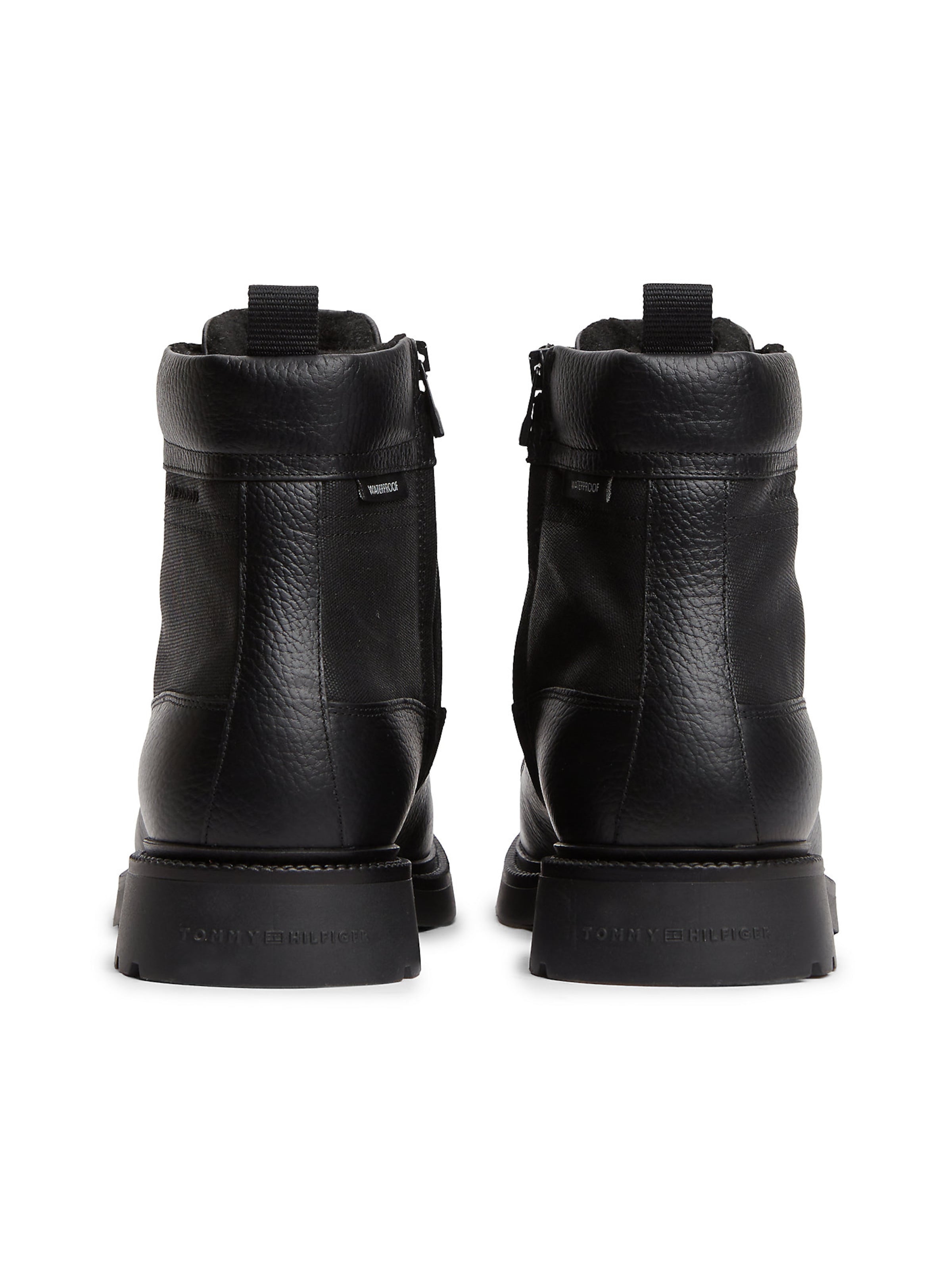 TOMMY HILFIGER Schnürboots in Schwarz