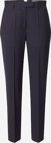 Tiger of Sweden Regular Pleated Pants 'CRIO' in Blue: front