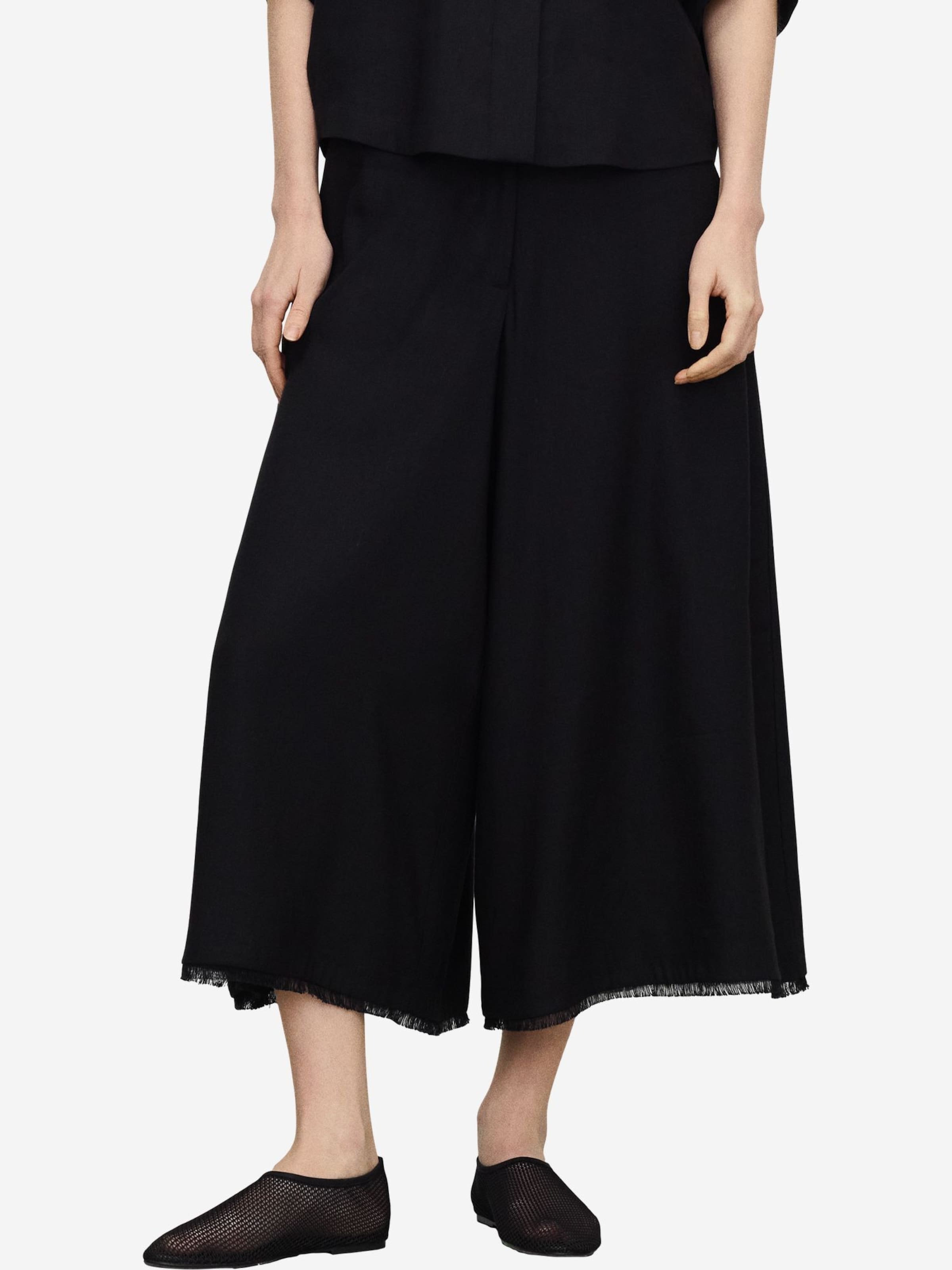 Adolfo Dominguez Regular Панталон в черно: отпред