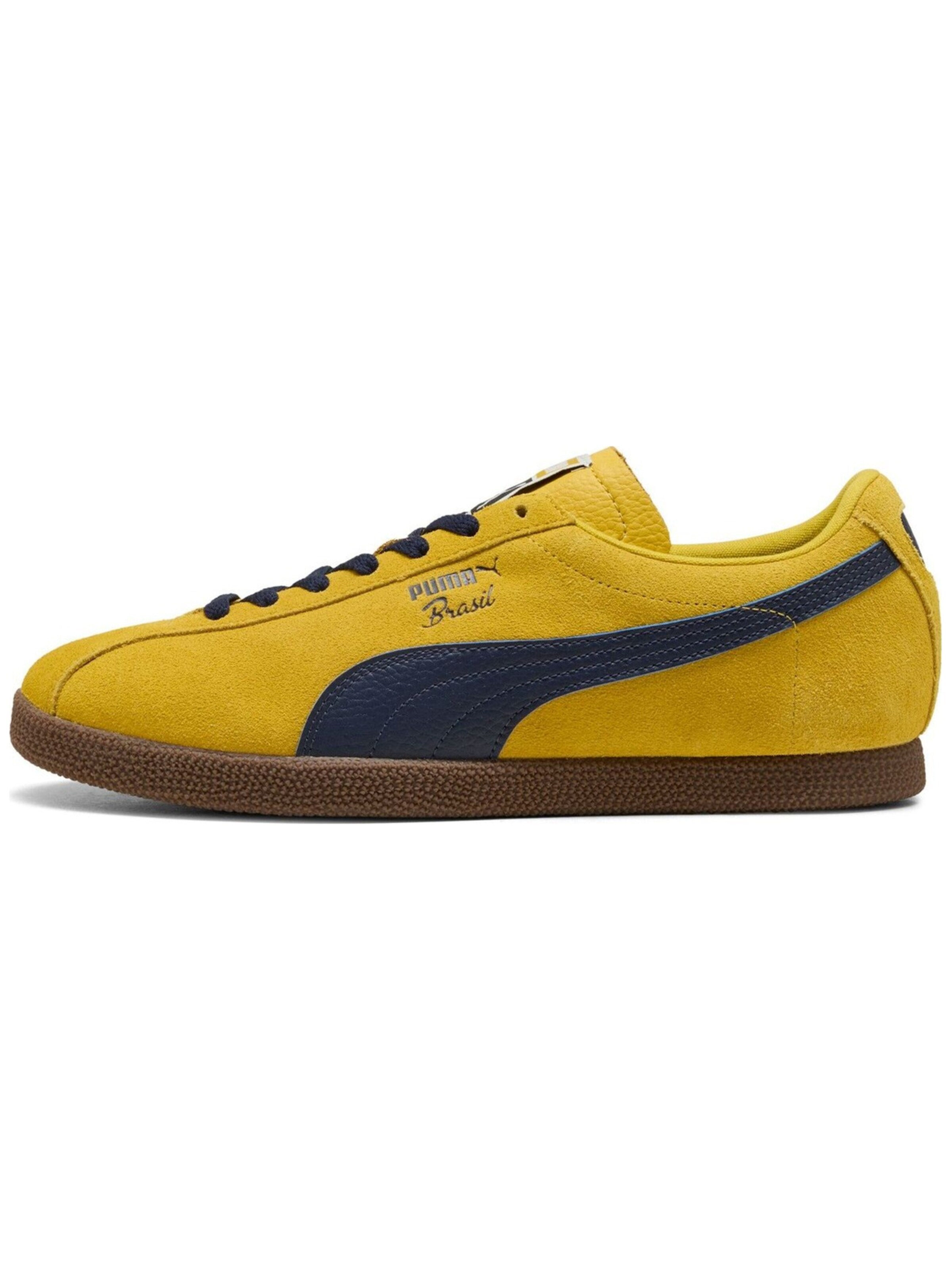 PUMA Sportschoen 'Brasil Lth' in Geel: voorkant