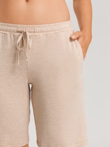 Hanro Pyjamabroek ' Natural Elegance ' in Beige