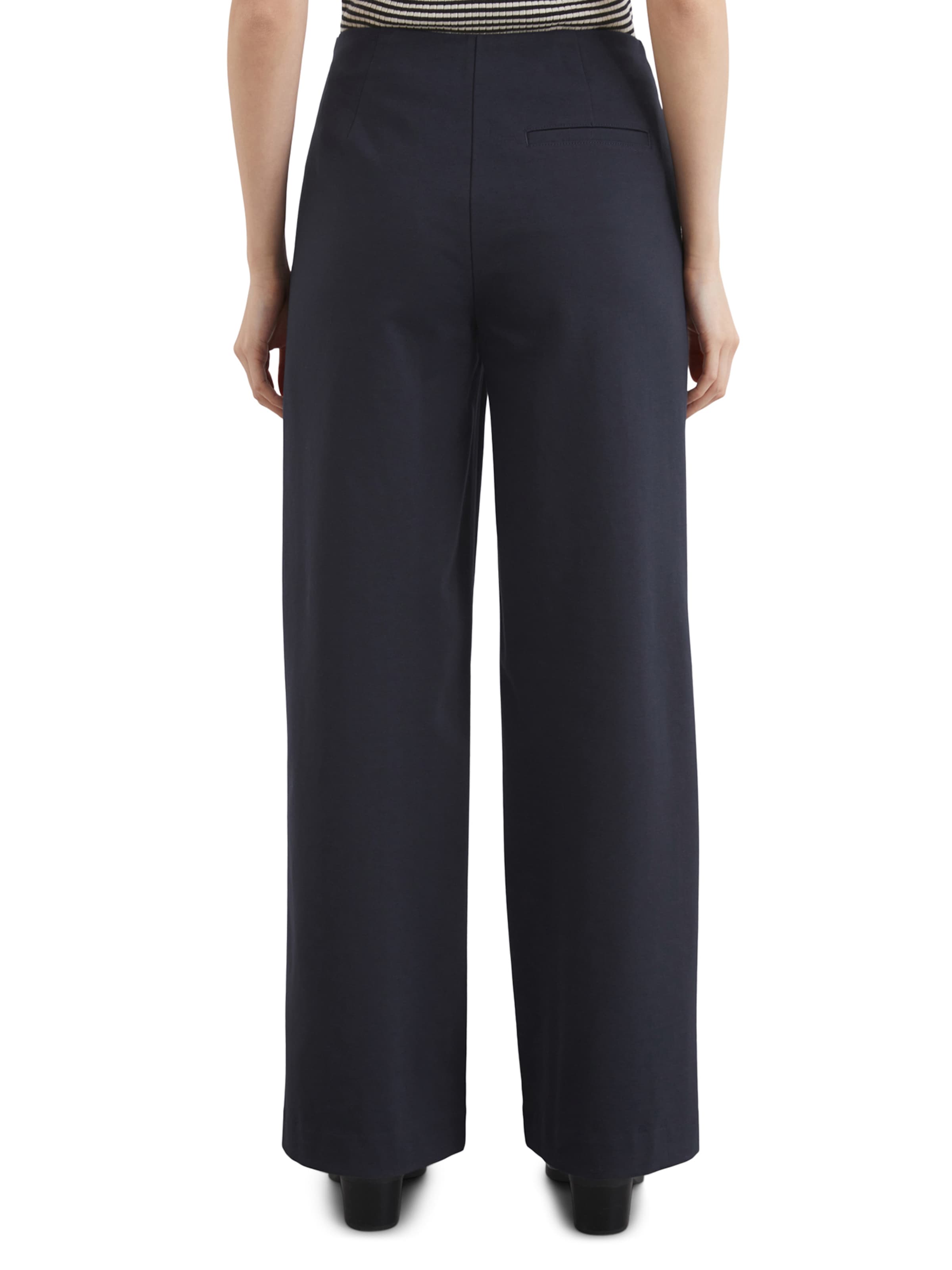 Marc O'Polo Wide Leg Hose in Blau: Rückseite