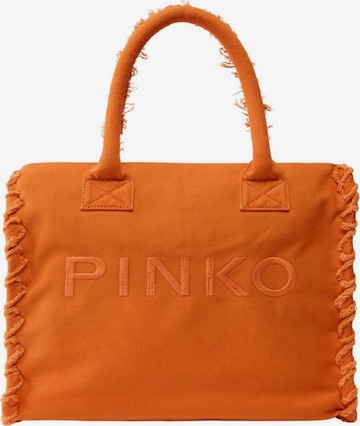 Sacs à main 'PINKO BEACH SHOPPER CANVAS BORSA' PINKO en orange : devant