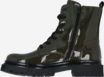 BULLBOXER Lace-Up Ankle Boots in Green