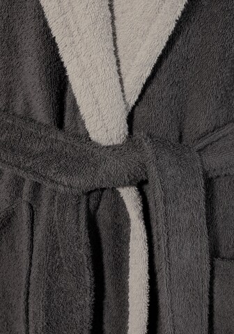 MY HOME Long Bathrobe in Grey