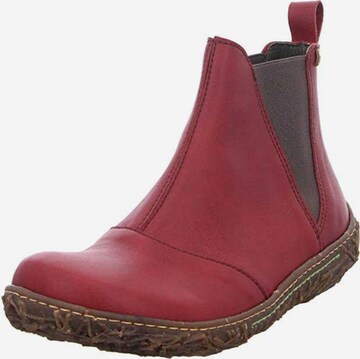 EL NATURALISTA Chelsea Boots in Red: front