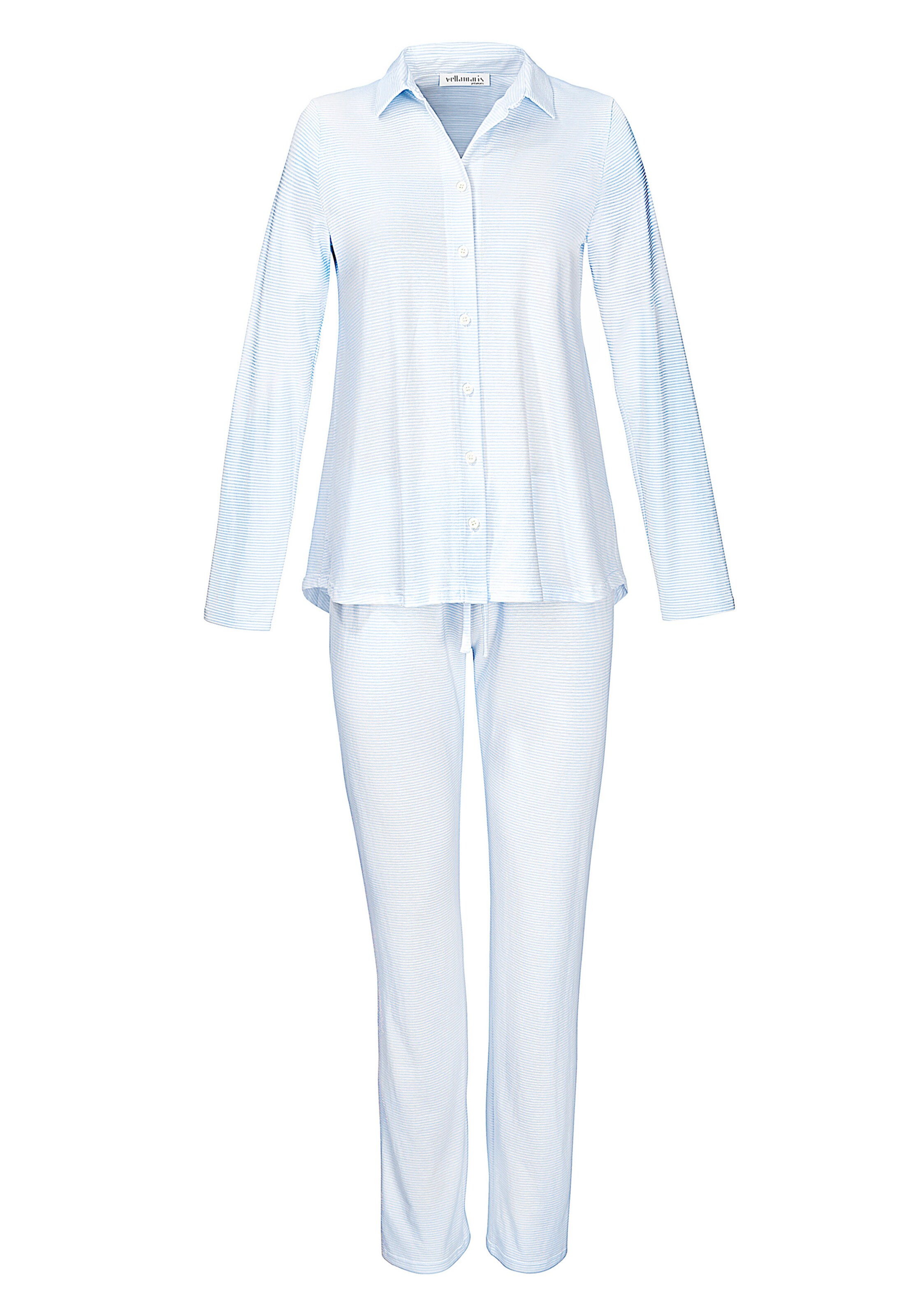 Yellamaris - Pijama ' Classic ' em azul: frente