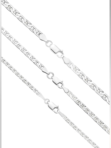 NTHIRTYTHREE Necklace 'Silberkette 925 Sterling Silber Traversino Stil Echtsilber 45cm-60cm Halskette - Bestpreis - Damen Herren mit Schmuckbox - Sale 31.08.2026' in Silver: front