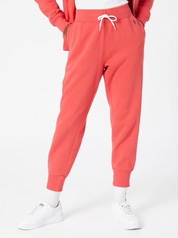 Polo Ralph Lauren Tapered Trousers in Red: front