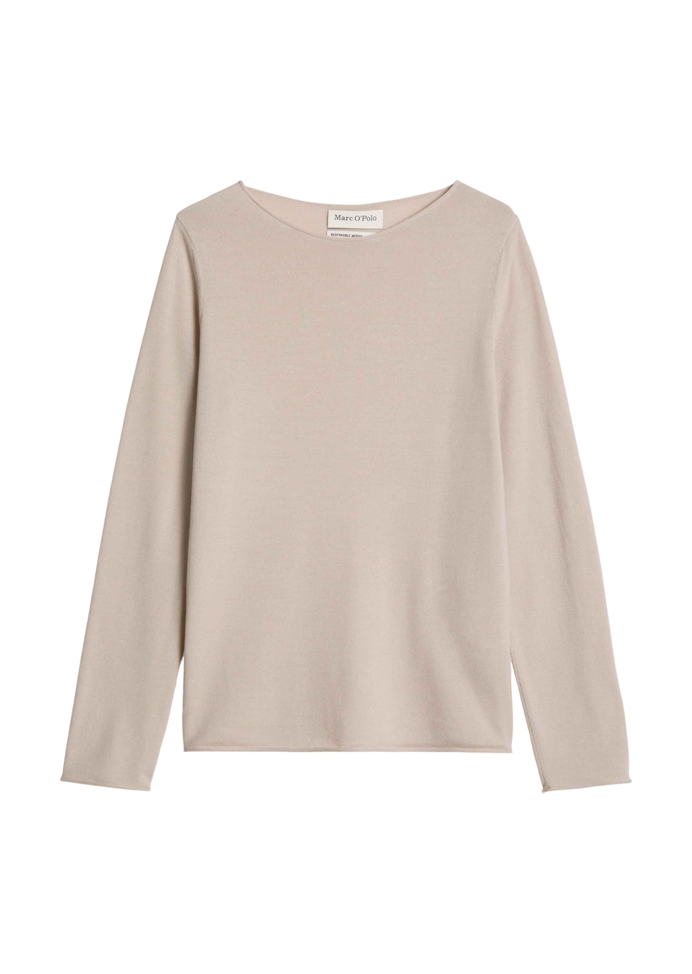 Pull-over Marc O'Polo en beige : devant