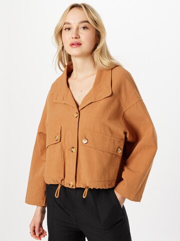 24COLOURS Jacke in Braun: Vorderseite