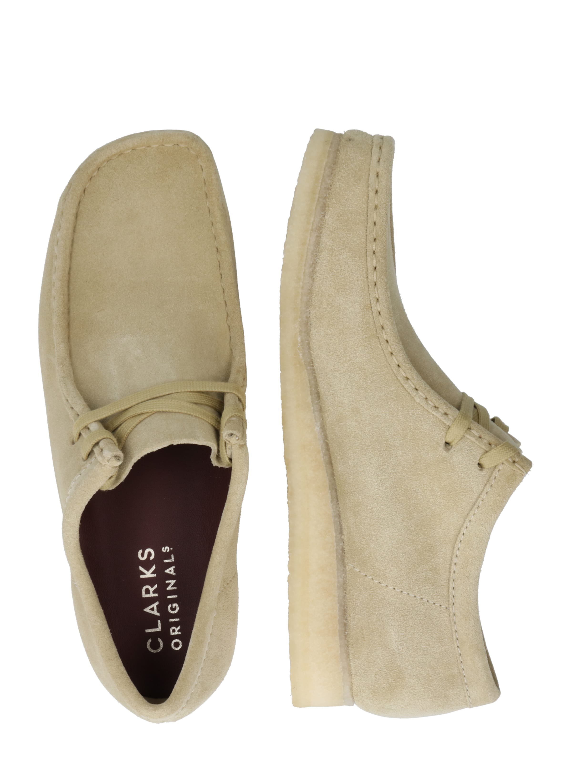 Clarks Originals Moccasins 'Wallabee' in Beige