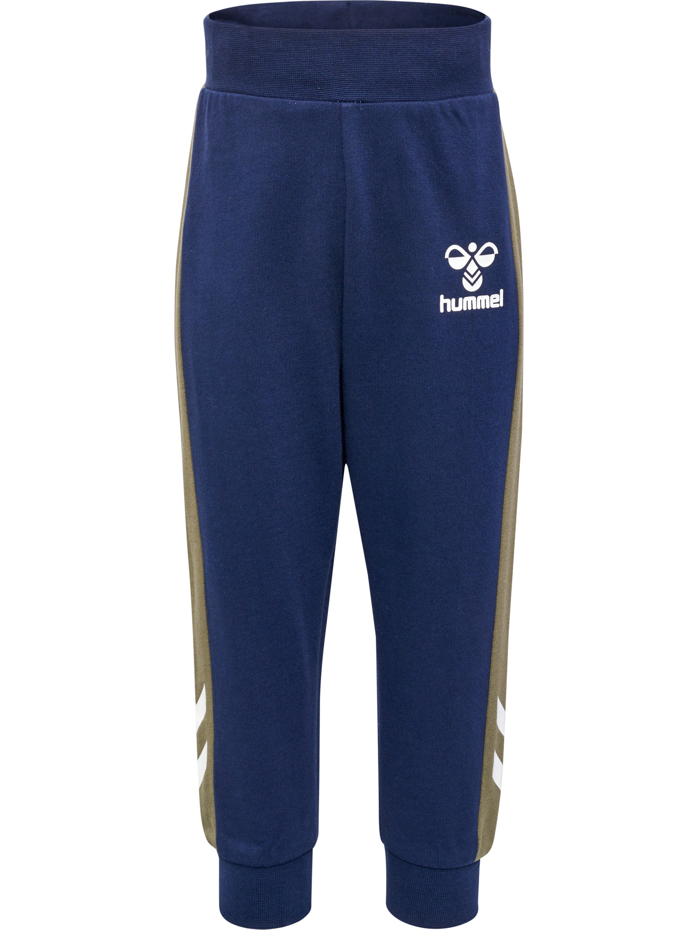 Hummel Tapered Pants in Blue: front