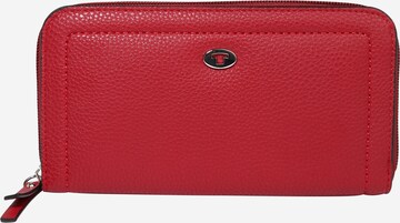TOM TAILOR Wallet in Red: front