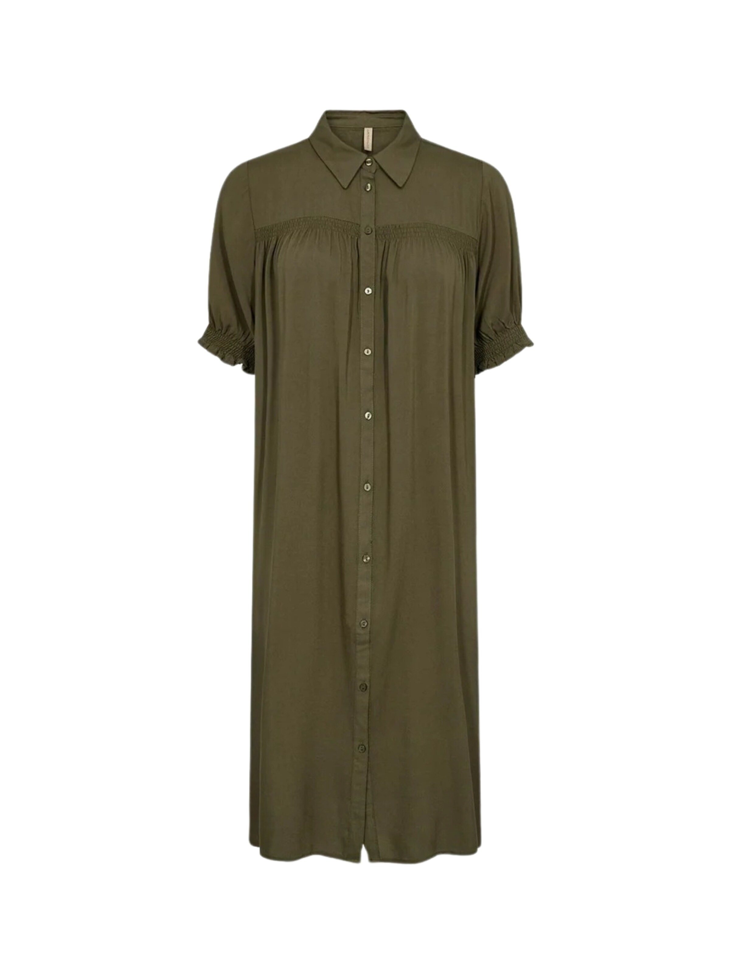 Soyaconcept Košilové šaty – zelená: přední strana