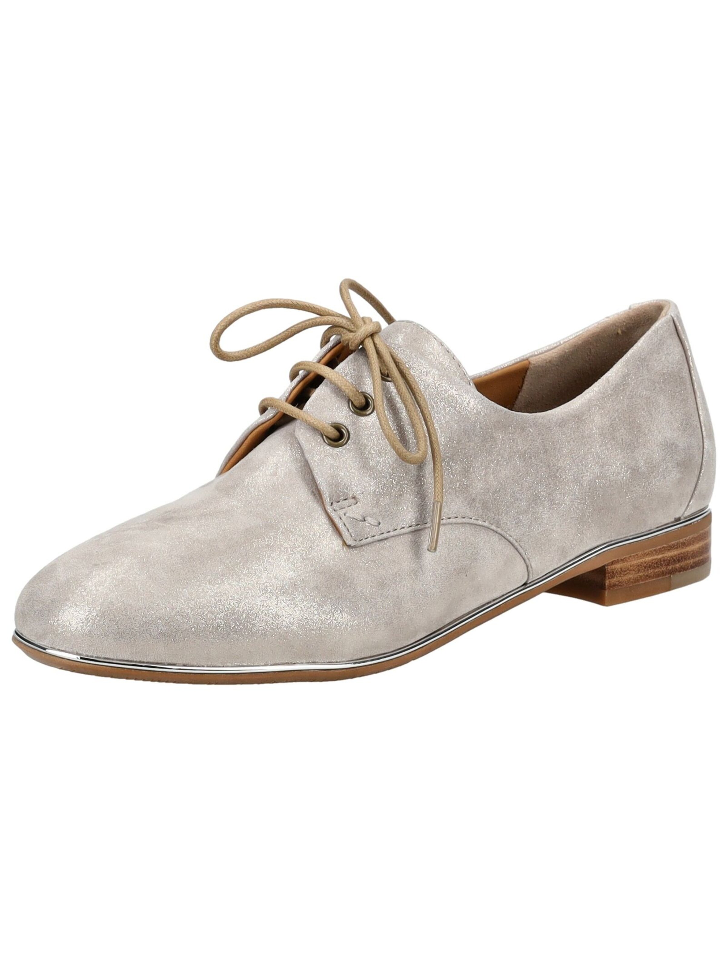 Everybody Schnürschuh in silber, Produktansicht