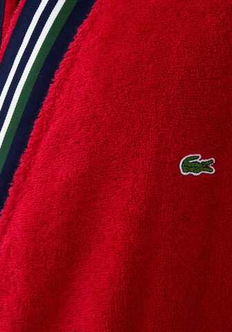 LACOSTE Bademantel 'CLUB' in Rot