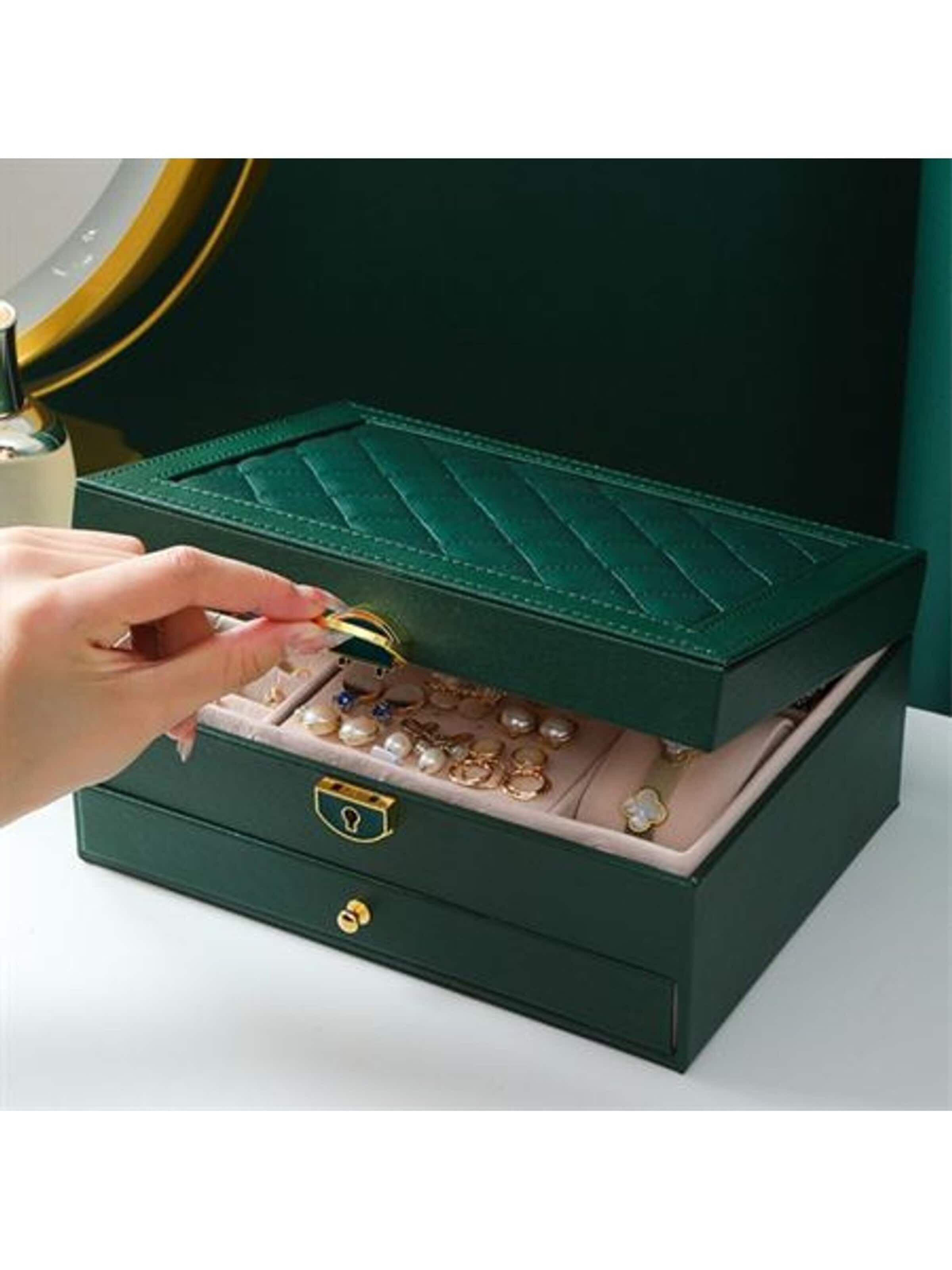 UNIQ Beauty Jewelry storage 'UNIQ Classic Aluminium Jewellery Box - 3 pcs' in Black