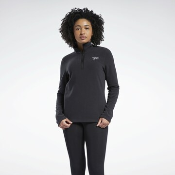 Reebok Athletic Sweater in Black: front