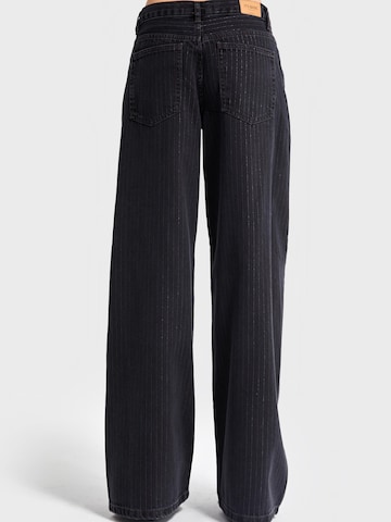 IT'S BASIC Wide leg Jeans 'Wide Mid Rise Jeans' in Grey