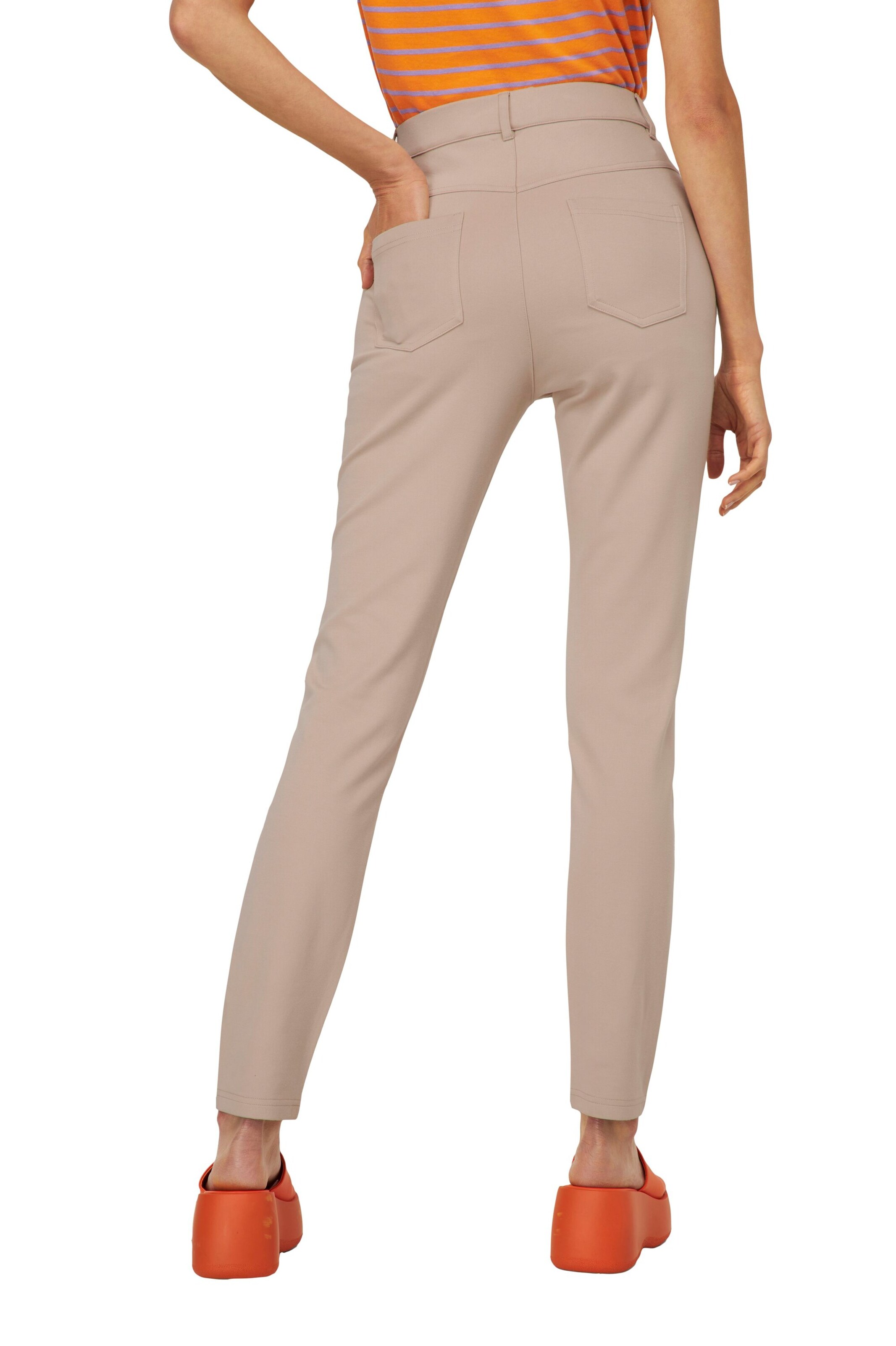 LAURASØN Slim fit Pants 'Julia' in Beige