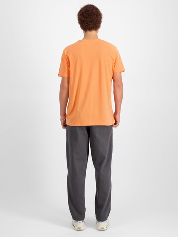 ALPHA INDUSTRIES Shirt 'Alpha Label PP' in Orange