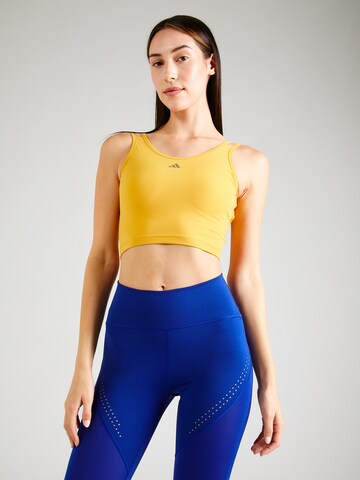 ADIDAS PERFORMANCE Sporttop 'Hiit Heat.Rdy ' in Geel: voorkant