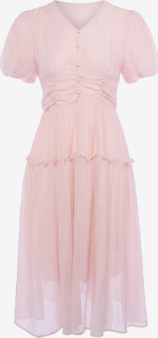 Robe faina en rose : devant