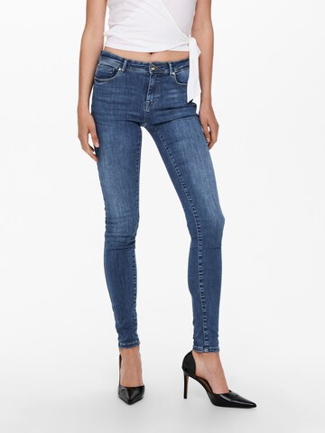 Skinny Jean 'Push' ONLY en bleu : devant