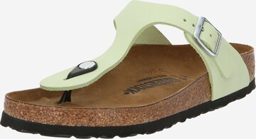 BIRKENSTOCK Ujjelválasztó-pántos szandál - zöld: elől