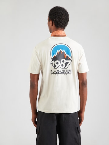 NAPAPIJRI - Camiseta 'S-MONTEPIANA' en beige