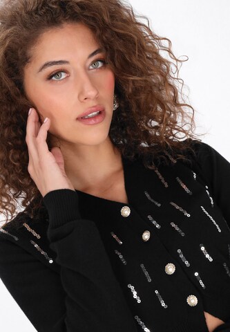 faina Knit cardigan in Black