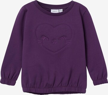 NAME IT Sweatshirt 'SANDIE' in Purple: front