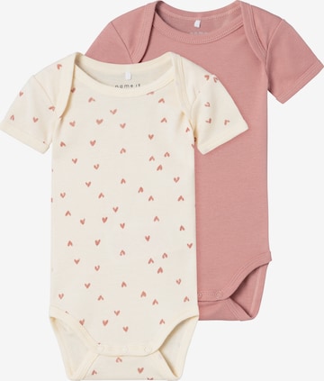 Tutina / body per bambino di NAME IT in beige: frontale