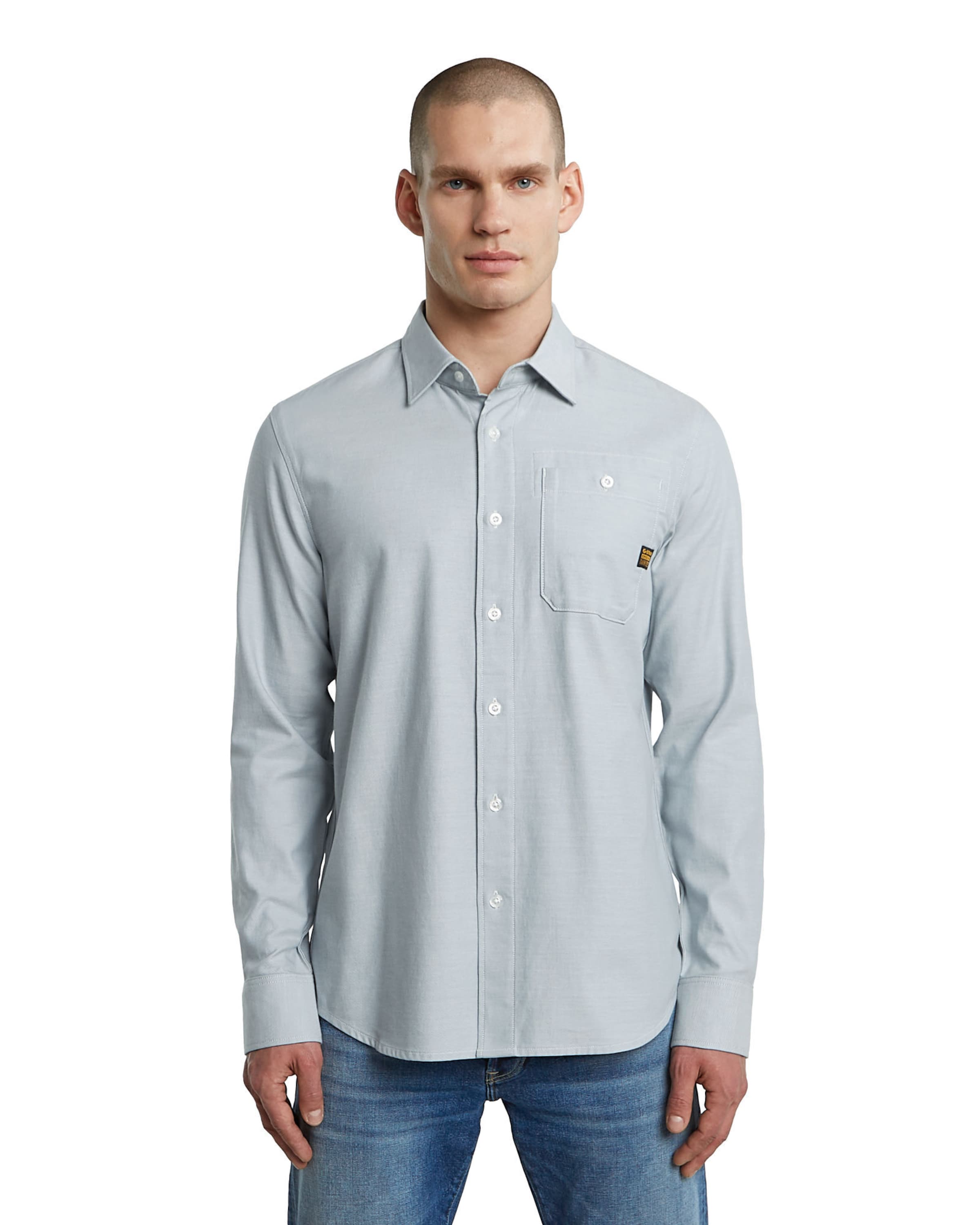 G-STAR Regular fit Overhemd in Blauw: voorkant