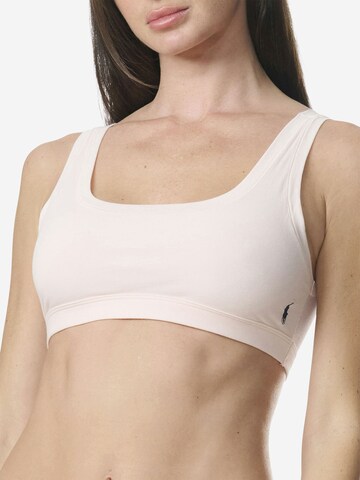 Bustier Soutien-gorge ' Club Cotton ' Polo Ralph Lauren en beige : devant