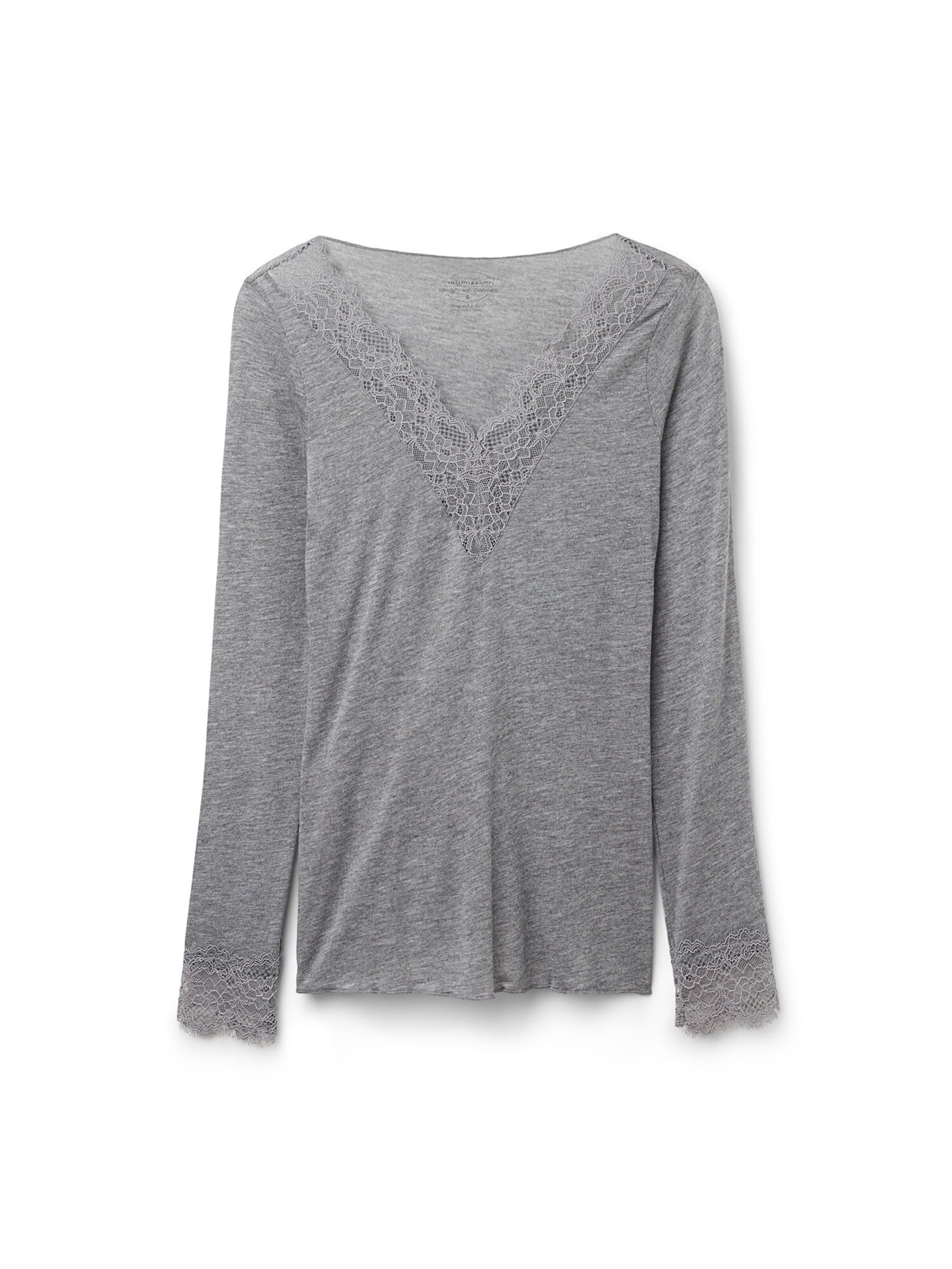 INTIMISSIMI Shirt 'Ultralight' in Grey: front