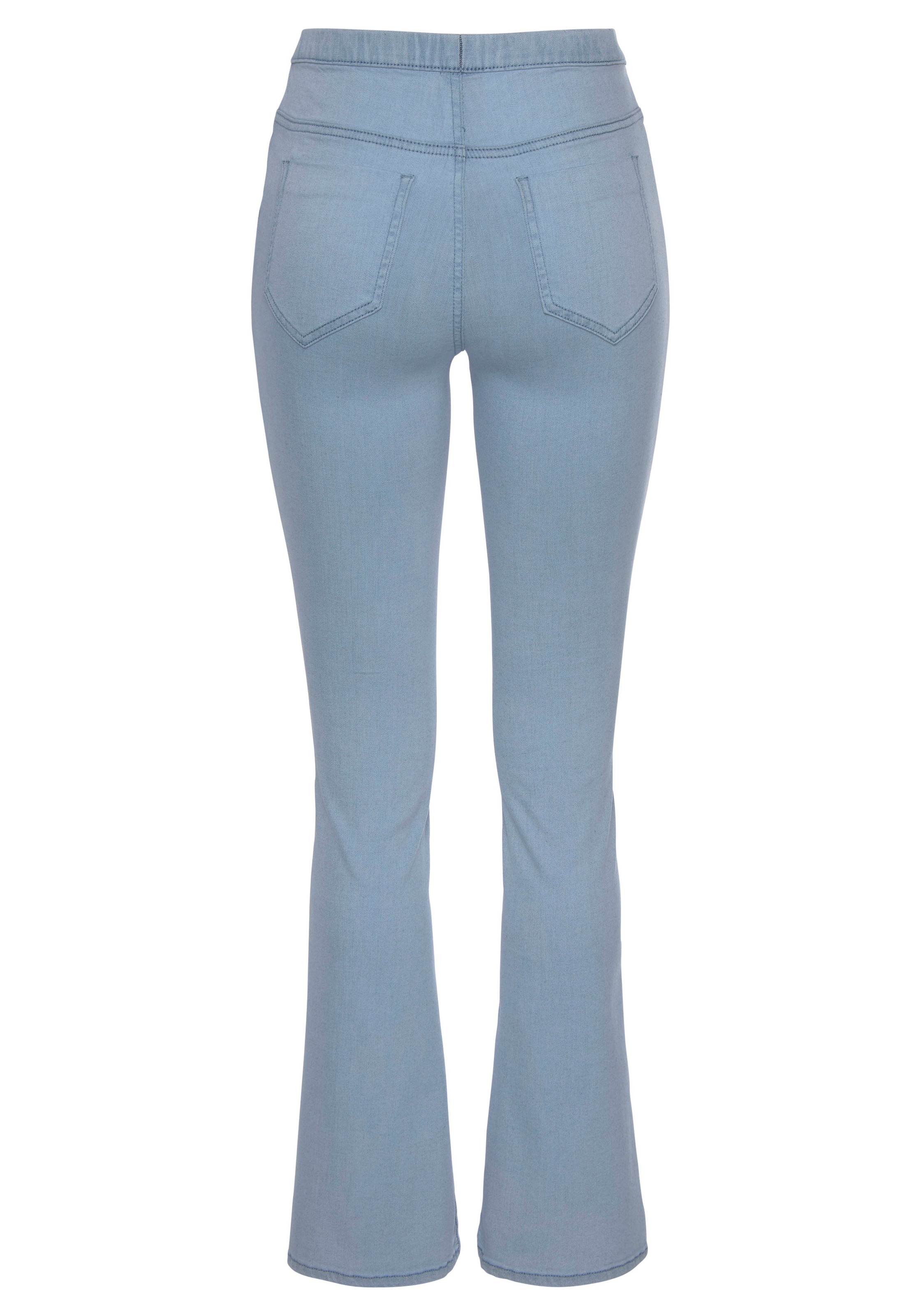 BUFFALOFlared/zvonoliki kroj Traper tajice - plava boja