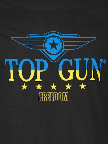 TOP GUN Shirt ' TG22011 ' in Schwarz